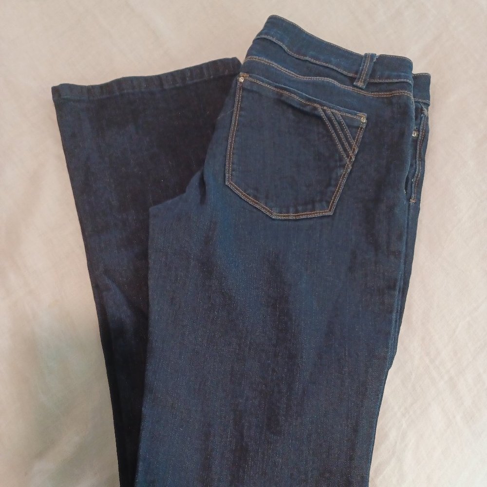 WHBM dark denim jeans - 8R skinny flare